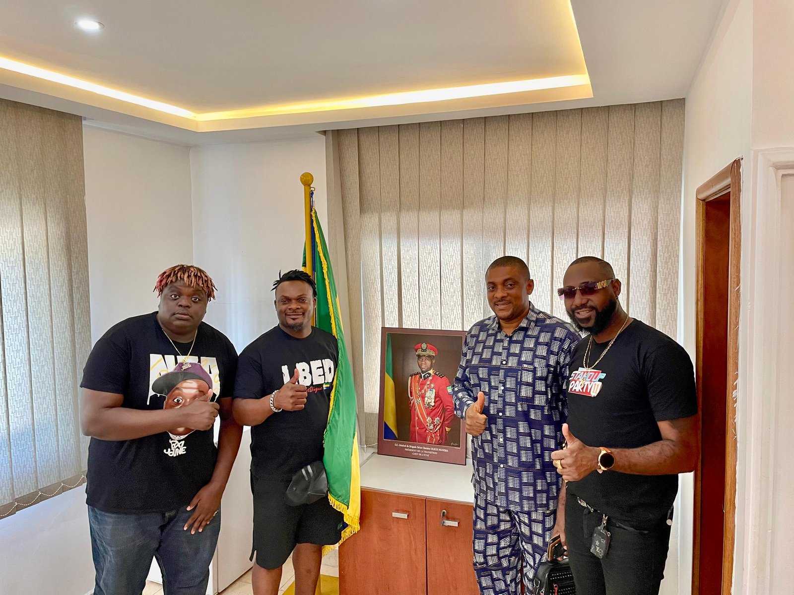 Visite de courtoisie D’artistes comédiens gabonais –  Juin 2025